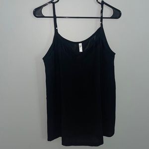 Women’s black tank top